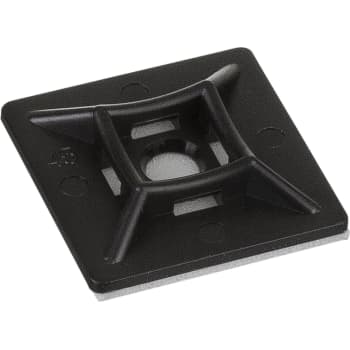 [6239165439] Kabelbinder holder 28 x 28 mm, sort med skruehul Ø5,7 (100)