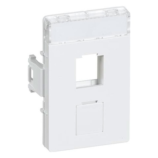 [1086019519] Keystone Fuga udtag 2xRJ45 hvid