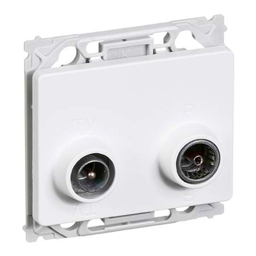 [1087003537] LK OPUS antenneudtag TV og R sløjfedåse TD312 - HV