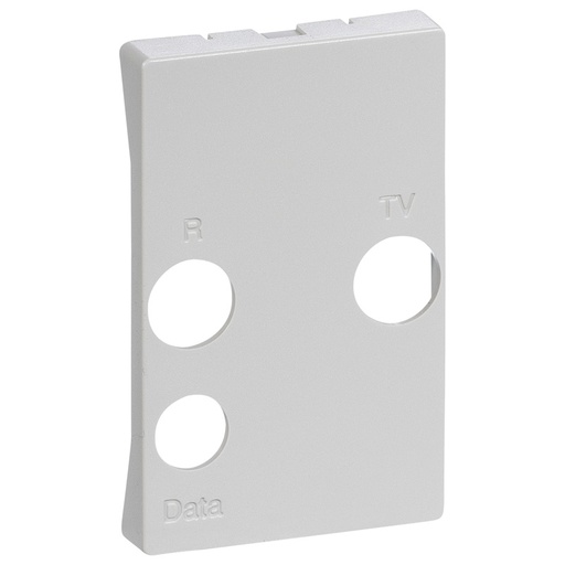 [1087004439] Afdækning TV / R / SAT T2 lysegrå