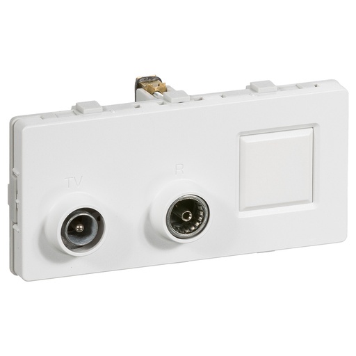[1087004756] LK antenneudtag TV/R/RJ45 sløjfedåse TD304 - HV