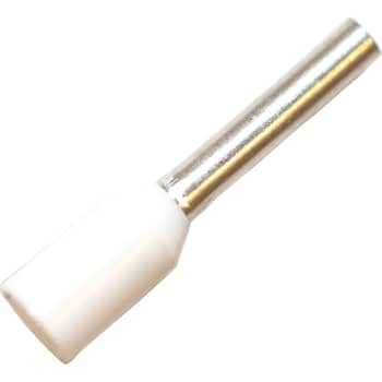 [2921111584] ISO. TERMINALRØR 0,75MM² L8 HVID