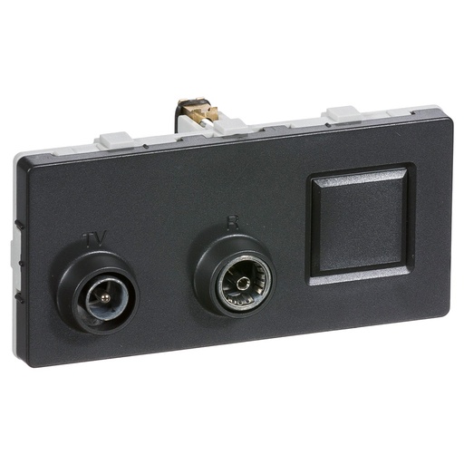 [1087004769] LK antenneudtag TV/R/RJ45 sløjfedåse TD304 - KG