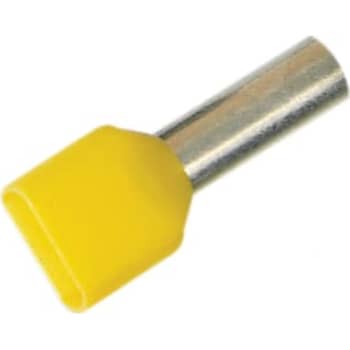 [2921112172] ISO. TWIN-TERMINALRØR 2X6MM² L14 GUL