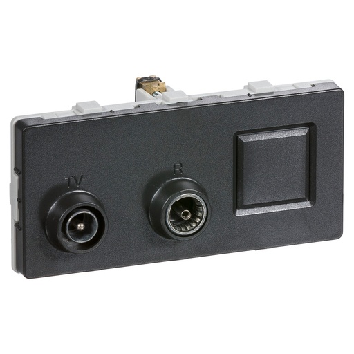 [1087004798] LK antenneudtag TV/R/RJ45 sløjfedåse TD312 - KG
