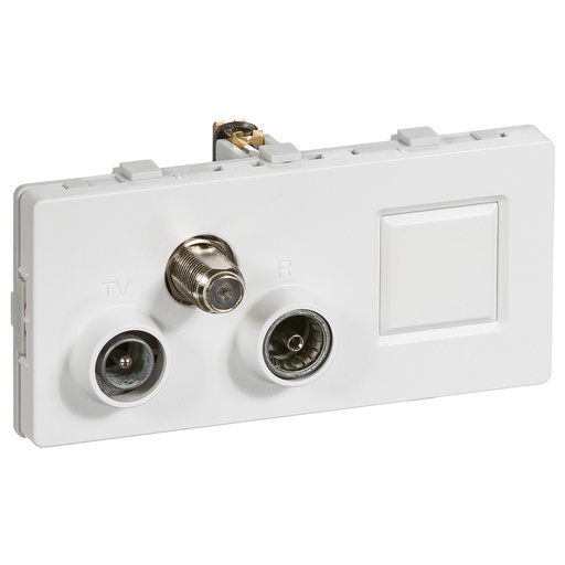 [1087004840] LK antenneudtag TV/R/SAT/RJ45 slutdåse TD372 - HV