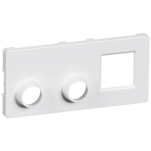 [1087004879] Reservedel afdækning for TV.R RJ45 hvid