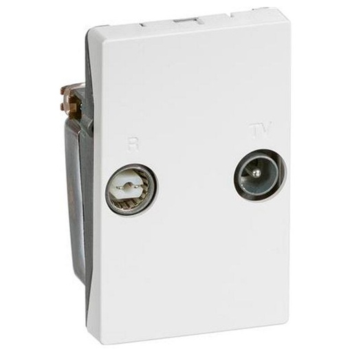 [1087004934] LK antenneudtag TV og R slutdåse TD260D  - HVID