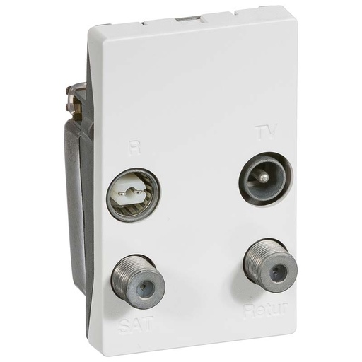 [1087005056] Fuga TV/R/Sat & retur slutd TD253 hvid