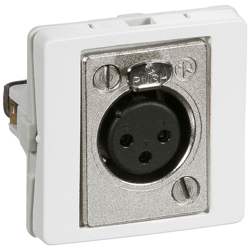 [1088002100] LK FUGA® audioudtag XLR 3-pol hun T1 1 stik hvid