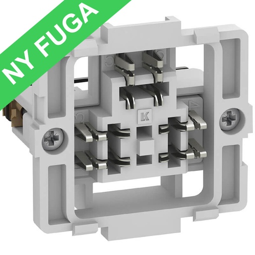 [1088002278] Fuga teleudtag 1x3-pol med skæreklemme 1m