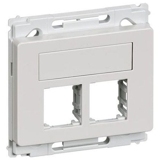 [1088011036] Opus 66 Dataudtag Lige F 2XRJ45 Lysegrå