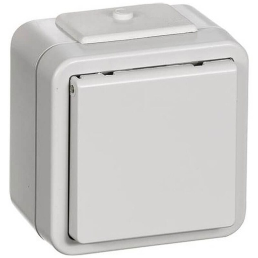 [1017033399] Opus® 73 stikkontakt 2 polet med jord lysegrå