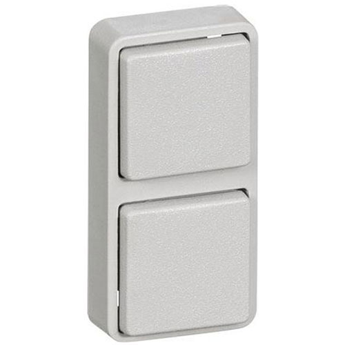 [1092000114] Mini Modul 2 modul lysegrå 25x50mm