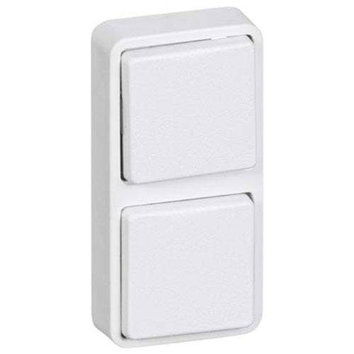 [1092000648] Mini Modul 2 modul hvid 25x50mm