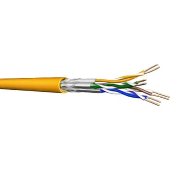 [4283458598] Datakabel S/FTP Kat.7A 1x4P AWG23/1 LSHF gul T500