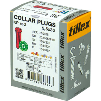 [8339053610] Plugs KP 5,5x35 mm rød (100)