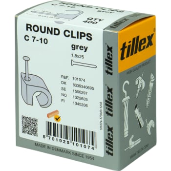 [8339340695] Clips 7-10/25 mm grå (400)