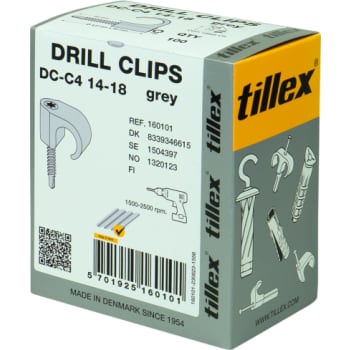 [8339346615] Drill Clips DC-C4 14-18, TX20, 4,8 x 40 mm, grå (100)