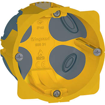 [8717102811] Forfradåse 2M 50 mm, gul, lufttæt, inkl. aflastning, Europadåse