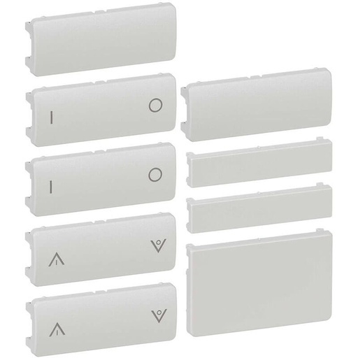 [1092002099] Fuga tangentsæt for batteritryk 6 slutte lysegrå