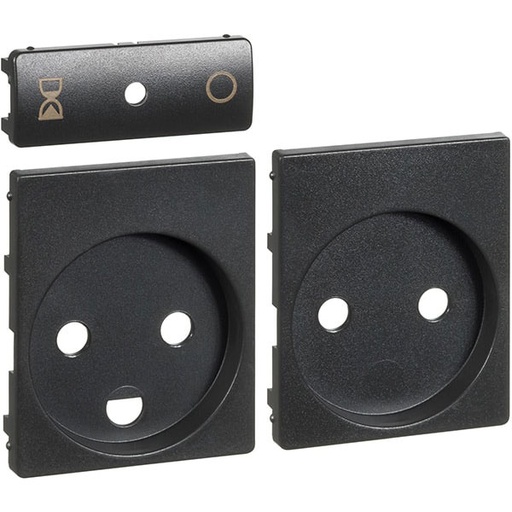 [1092002536] Fuga afdækning for timer stikkontakt 1½m koksgrå