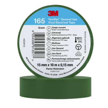 [8739900033] TAPE VINYL 165 15MMX10M GRØN