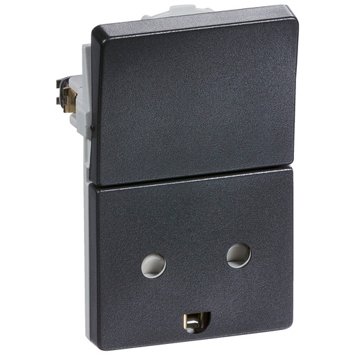 [1017036587] Fuga Stikkontakt 2-pol med jord koksgrå