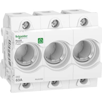 [3318701072] Schneider sikringsholder Neozed D02, 3P, 63A, hvid