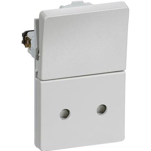 [1017036684] Fuga Stikkontakt 2-pol uden jord Lysegrå