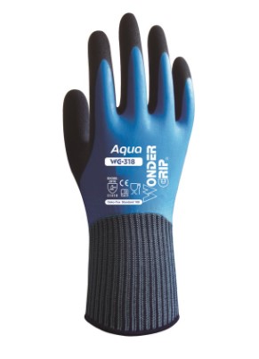 [H58865] Aqua WG-318 vandtætte handsker - Str. XXL/11, Blå