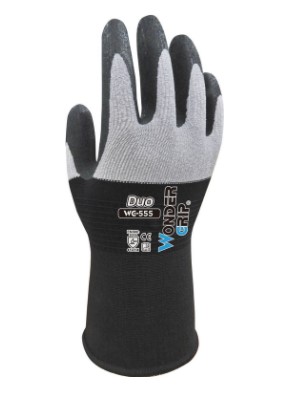 [H58878] Duo WG-555 arbejdshandsker - Medium, Grå