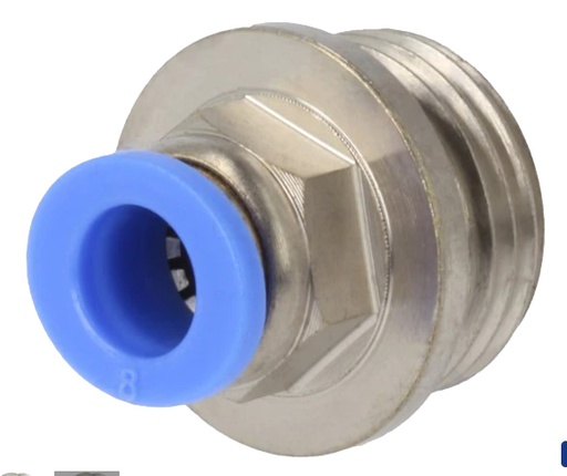 [H62610] Pneumatik Fitting - Forskruning, 8mm