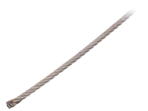 [H42338] Stålwire - Ø3mm, 7x7 A4 rustfri stål (10m)