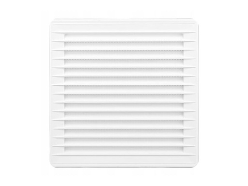 [H56226] Kvadratisk ventilationsrist - Ø100, 170x170x11,5mm, Hvid