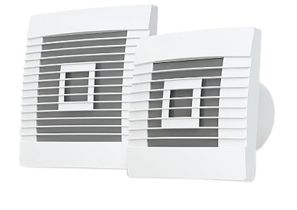 [H40585] Ventilator - pRestige Ø100 ZG HS m. lukker, Fugtsensor, 15W
