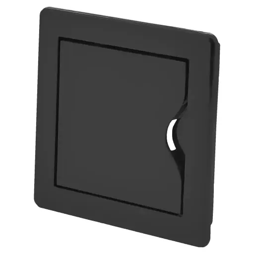 [H14514] Inspektionslem - 100x100mm, Plast, Koksgrå