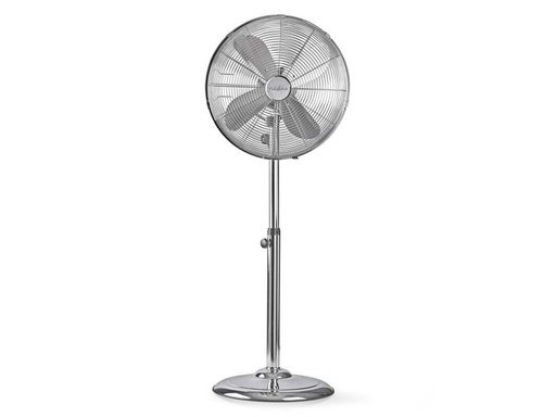 [H56412] Gulvventilator - Ø40cm, 230V / 50W, 3 hastigheder, Krom
