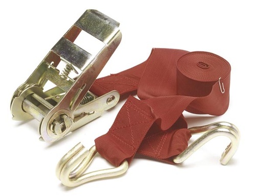 [H28814] Skralde bagagerem m. kroge - 4,5m x 50mm, maks. 680kg