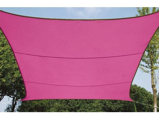 [H43441] Kvadratisk solsejl - 3,6 x 3,6m FUCHSIA