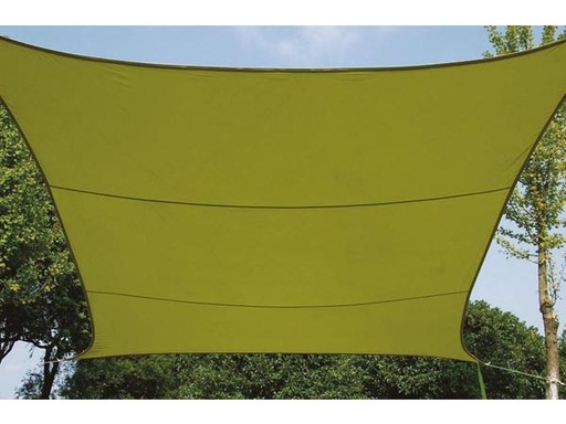 [H43442] Kvadratisk solsejl - 3,6 x 3,6m LIME GRØN