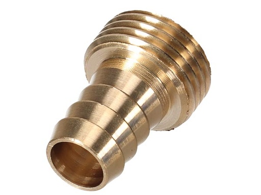 [H44570] Messing hanekobling - Han hane 3/4" > Slange 5/8"