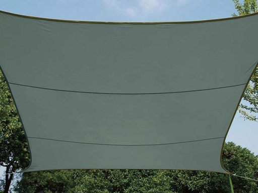 [H60641] Rektangulært solsejl - 2 x 3m, GRÅ-GRØN