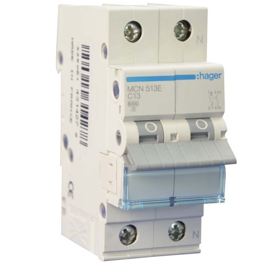 [1522026325] Automatsikring 1-pol+N 6KA C-13A 2 modul