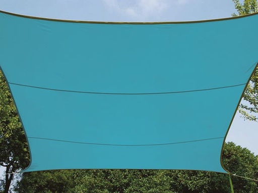 [H58819] Rektangulært solsejl - 4 x 3m, HIMMELBLÅ
