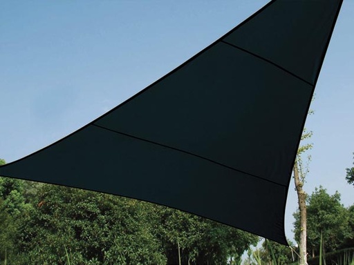 [H58822] Trekantet solsejl - 3,6 x 3,6 x 3,6m vandgennemtr., KOKSGRÅ