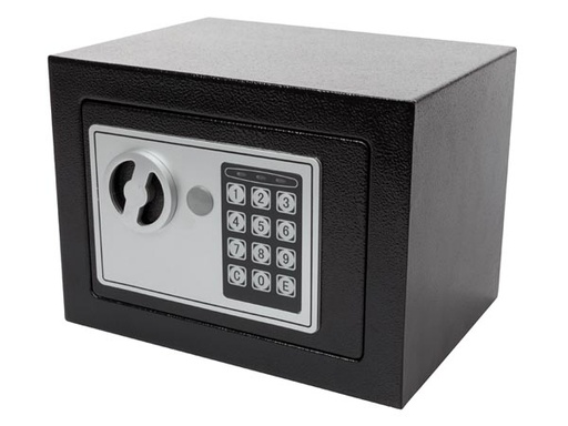 [H54205] Elektronisk værdiboks - 17x23x17cm, Sort