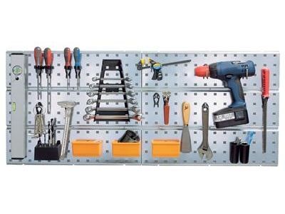 [H17867] Værktøjsvæg startsæt - 2 hulplader + 22 Super clips
