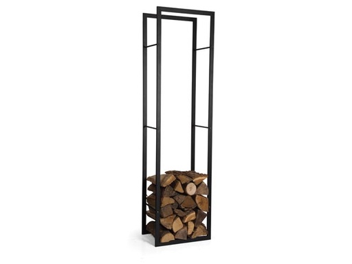 [H10657] Indendørs Brændestativ - 100 x 45 x 30cm, Sort