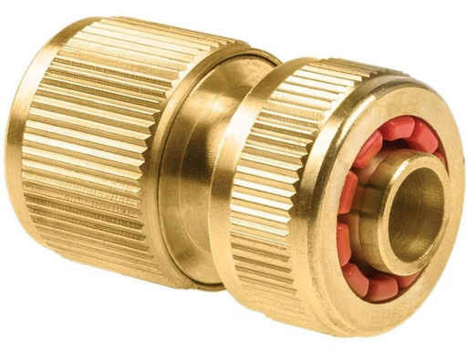 [H62510] Messing quick release slangekobling m. stop - 1/2"